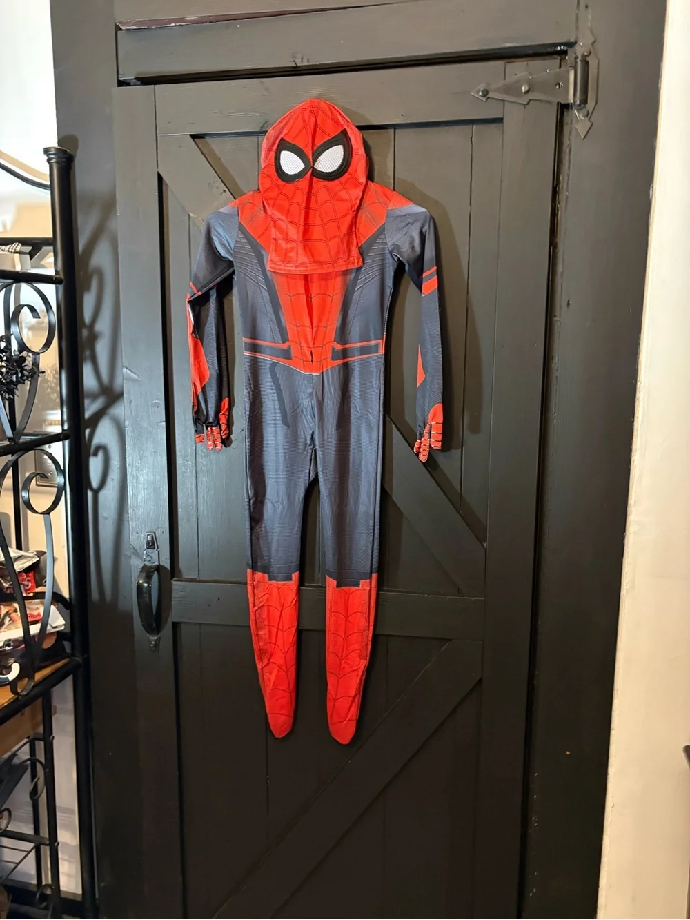 Kids Red & Black Spider Superhero Costume with Mask